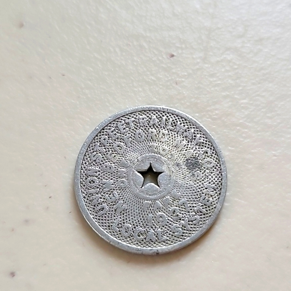 Union St. Railway Co. New a Bedford. MA-1927 One Zone Fare